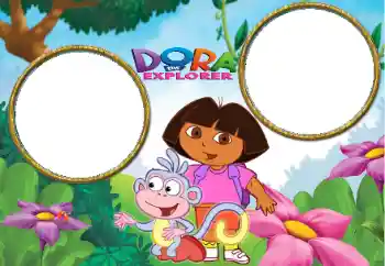 Kesan foto daripada kategori Pelbagai kanak-kanak № 103844. Tulisan pada bingkai: Dora