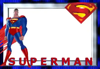 Kesan foto daripada kategori Pelbagai kanak-kanak № 125907. Tulisan pada bingkai: Superman