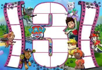 Kesan foto daripada kategori Pelbagai kanak-kanak № 128581. Tulisan pada bingkai: PAW Patrol