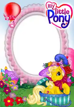 Kesan foto daripada kategori Pelbagai kanak-kanak № 142475. Tulisan pada bingkai: My little Pony
