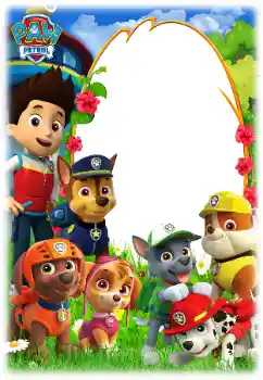 Kesan foto daripada kategori Pelbagai kanak-kanak № 158461. Tulisan pada bingkai: PAW Patrol