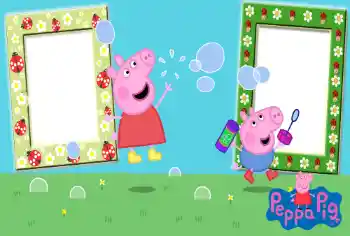 Kesan foto daripada kategori Pelbagai kanak-kanak № 82889. Tulisan pada bingkai: Peppa Pig