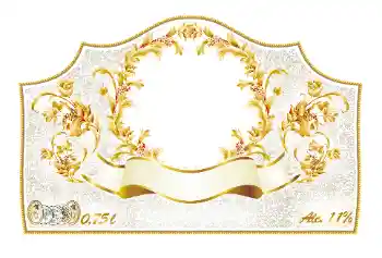 Kesan foto daripada kategori Label № 130356. Tulisan pada bingkai: Champagne
