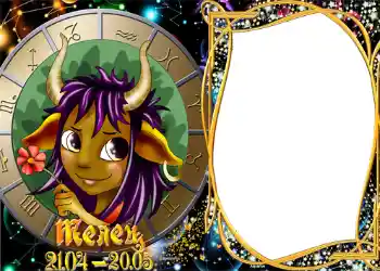 Kesan foto daripada kategori Zodiak № 1304. Tulisan pada bingkai: Taurus