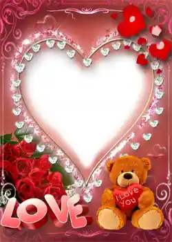 Kesan foto daripada kategori Bingkai untuk pasangan bercinta № 1276. Tulisan pada bingkai: I love you!