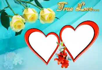 Kesan foto daripada kategori Bingkai untuk pasangan bercinta № 15019. Tulisan pada bingkai: True Love...