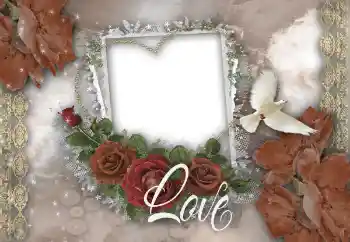 Kesan foto daripada kategori Bingkai untuk pasangan bercinta № 87881. Tulisan pada bingkai: Love