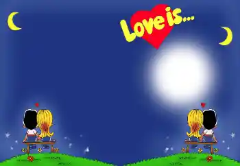 Kesan foto daripada kategori Bingkai untuk pasangan bercinta № 96026. Tulisan pada bingkai: Love is...