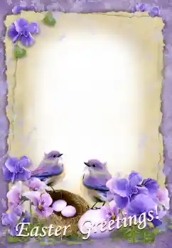 Kesan foto daripada kategori Kad ucapan Easter № 124290. Tulisan pada bingkai: Selamat Hari Easter!