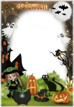 Kesan foto daripada kategori Pelbagai perayaan № 124302. Tulisan pada bingkai: Happy Halloween