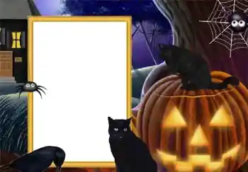 Kesan foto daripada kategori Pelbagai perayaan № 128555. Tulisan pada bingkai: Happy Halloween