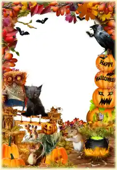 Kesan foto daripada kategori Pelbagai perayaan № 175383. Tulisan pada bingkai: Happy Halloween