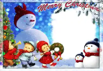 Kesan foto daripada kategori Kad ucapan Krismas № 3390. Tulisan pada bingkai: Selamat Hari Krismas!