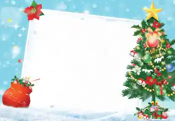 Kesan foto daripada kategori Kad ucapan Krismas № 38751. Tulisan pada bingkai: Merry Christmas!