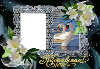 Kesan foto daripada kategori Bingkai perkahwinan № 130161. Tulisan pada bingkai: Tahniah!