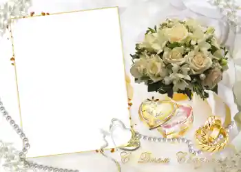Kesan foto daripada kategori Bingkai perkahwinan № 155. Tulisan pada bingkai: С днем свадьбы.